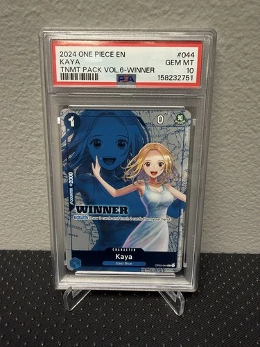 2024 One Piece 2024 One Piece Tournament Pack Vol.6 Winner English Kaya OP03-044 PSA 10 OP03-044 PSA 10