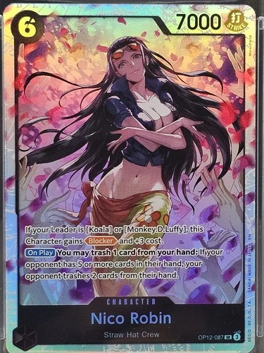 2026 One Piece 2026 One Piece OP12 English Nico Robin Wifu Rare PSA 10 PSA 10