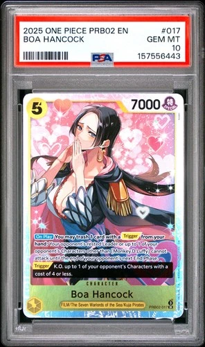 2025 One Piece 2025 One Piece PRB02 Premium Booster Vol.2 #017 Boa Hancock PSA 10 PSA 10