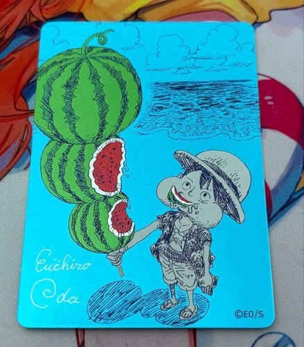 2026 One Piece One Piece NatsuComi 2026 Metakira Card · Eiichiro Oda · Summer Comics Fair Promo (3 of 3) Raw